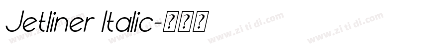 Jetliner Italic字体转换